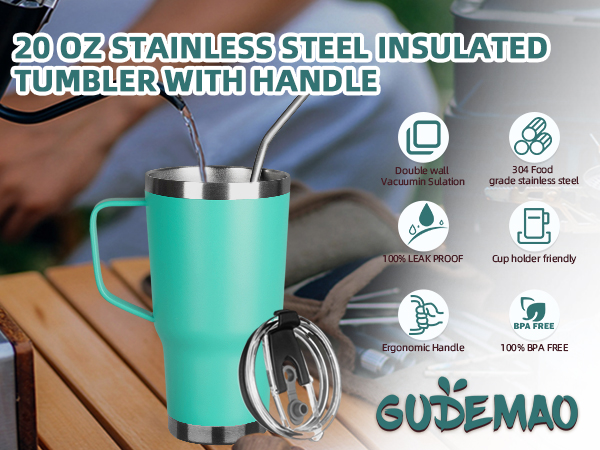 20 oz Tumbler with Handle