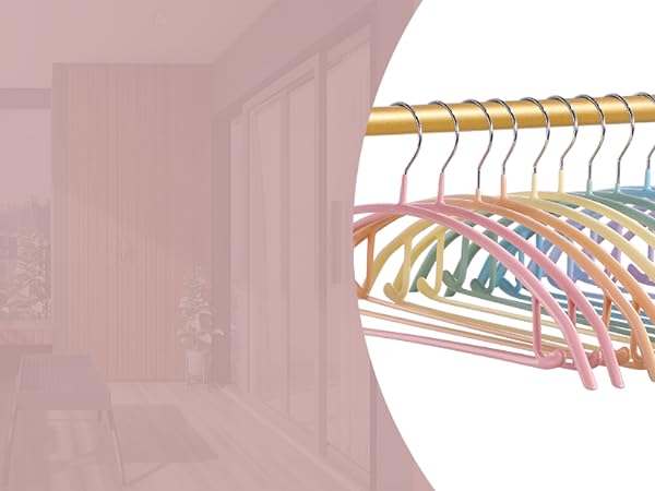rainbow clothes hangers