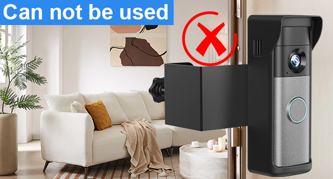 anti theft doorbell mount ring doorbell mount no drill adjustable doorbell mounting bracket holder