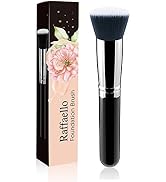 Flat Top Kabuki Foundation Brush By Raffaello - Premium Makeup Brush for Liquid, Cream, and Powde...
