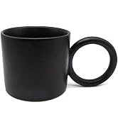 PEYZCNOK Ceramic Coffee with Large Handle, 12 Oz Porcelain Mug Tea Cup Dishwasher & Microwave Saf...
