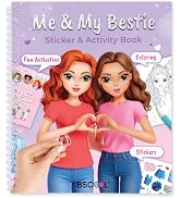 BSCOOL Me and My Bestie - Sticker Dress Up, Drawing, Coloring and Fun Activity for Girls Ages 5 a...