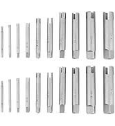 20-Piece Tap Extractor Set with 3/4-Flute Design for Removing Broken Taps and Stripped Screws, In...