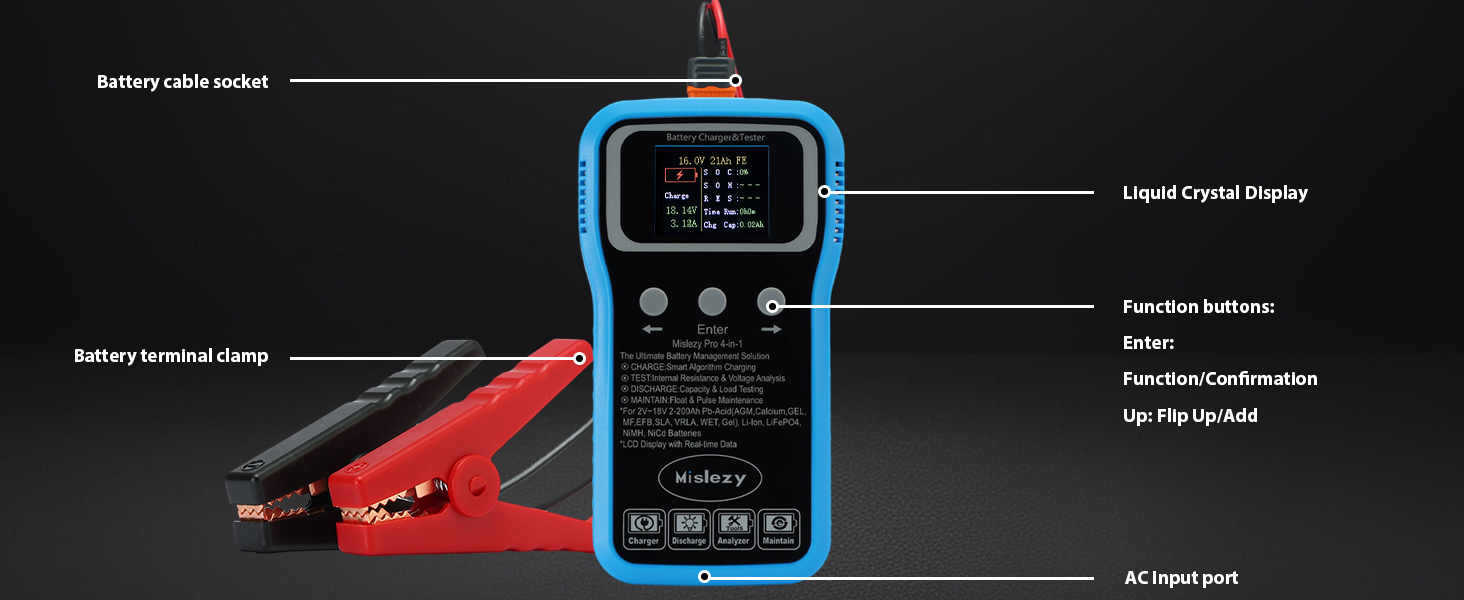 battery discharger battery discharge tester battery capacity tester battery analyzer