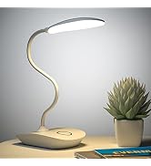 DEEPLITE Battery Operated Desk Lamp, LED Desk Light 3 Lighting Modes Stepless Dimming, Table Lamp...