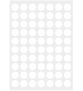 PARLAIM 1050 PCS 3/4 Inch White Circle Stickers, 15 Sheets, 0.75