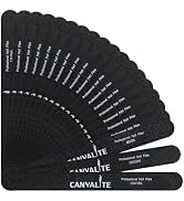 Canvalite Nail File Set, 3 Different Grit Emery Boards for Natural Nails - 100/180 Girt for Shapi...