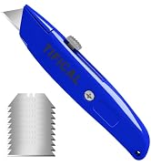 TIFICAL Box Cutter, All Metal Box Cutter Retractable with 10 SK5 Blades, Utility Knife for Cardbo...