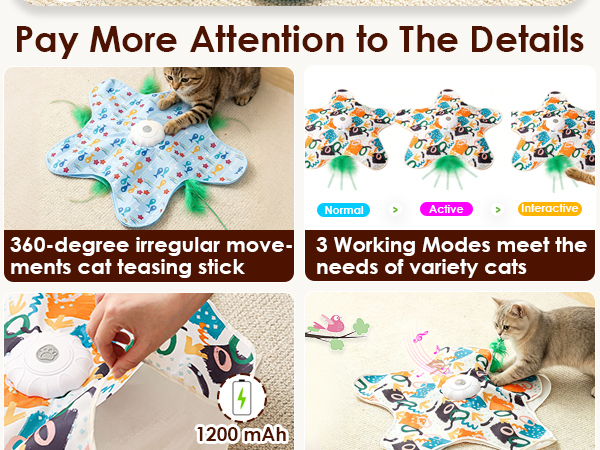 Interactive Cat Toys Rechargeable