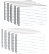 Index Cards 3x5 Inch, 500sheets, Flash Cards,Ruled Lined White Note Cards Paper For Studying, Sch...