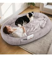 IVY&LANE Human Dog Bed for Adult,Human Sized Dog Bed for People Giant Bean Bag 71