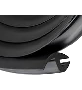 Pniwuno 5.6Ft Car Windshield Cowl Rubber Seal Strip, H-Shaped Sunroof Cover Seal Trim, Cuttable W...