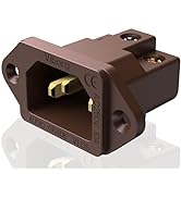 Viborg AC 250V 10A IEC320 C14 Panel Mount Plug Adapter Power Connector Socket Screw Mount 3 Pins ...