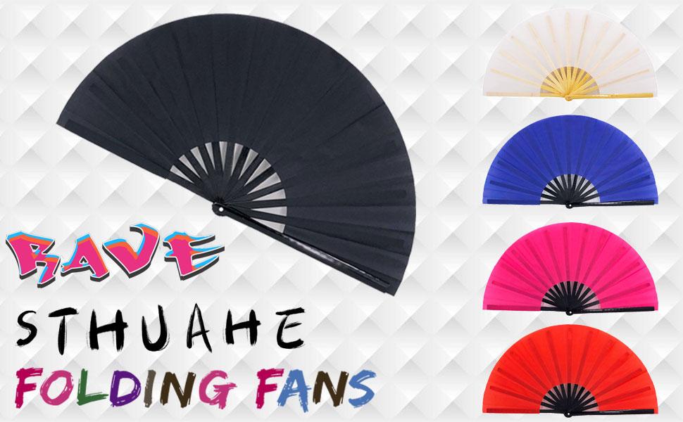 Big Foldable Bamboo Renaissance Handheld Fan Folding Fan