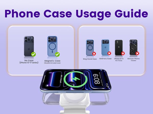 trifold charger for iphone and iwatch travel