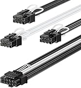Fasgear PCIe 5.0 GPU Power Cable Sleeved 70cm, 16pin (12+4) 12VHPWR Connector for RTX 3090 Ti 407...