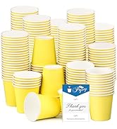 Prgery 300 Pack 3oz Yellow Paper Cups,Mouthwash Cups, Disposable Bathroom Cups,Small Paper Cups 3...
