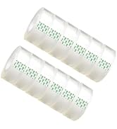 Minghaoda 12 Rolls Clear Tape Refills Roll Transparent Tape Refill Rolls for Office, Home, School...