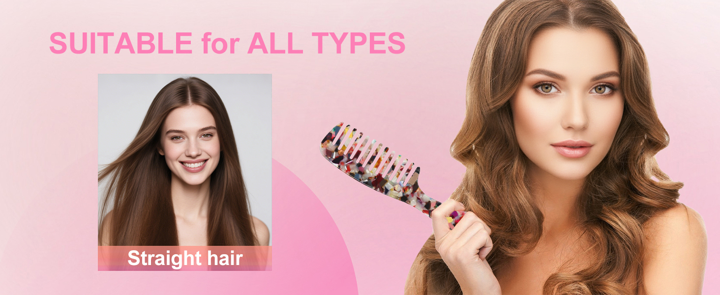 wet hair comb