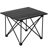 ROCK CLOUD Portable Camping Table Ultralight Aluminum Camp Table Folding Compact Beach Table for ...