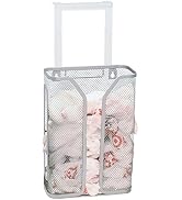 Deco Brothers Over The Cabinet Door Grocery Bag Holder, Silver