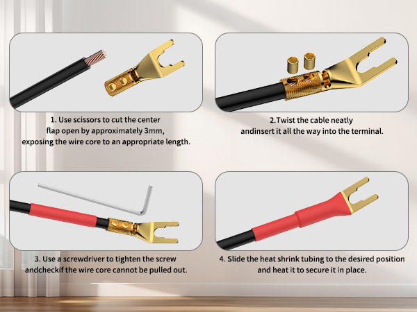 speaker spade connectors