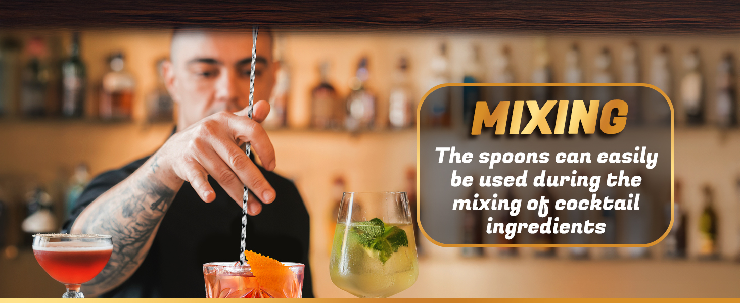 bar mixing spoon spiral handle spoon stir spoons for cocktails bar spoons cocktail mixing spoon