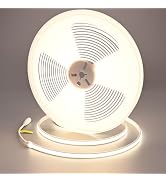 GOMING 24V 32.8ft/10M Neon COB LED Strip Light Natural White 4000K IP67 Waterproof 3120LEDs CRI 9...