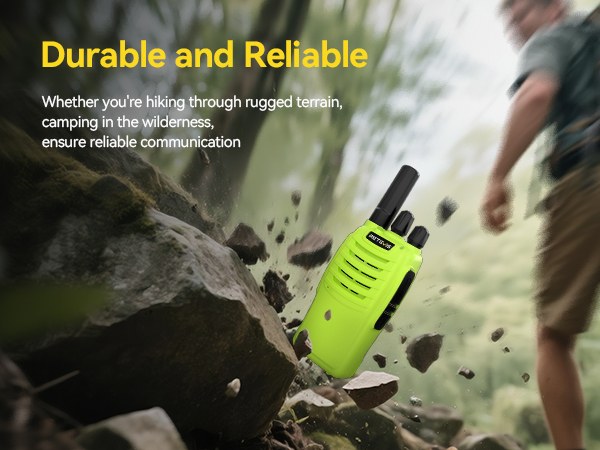 rugged portable frs two way radios walkie talkies