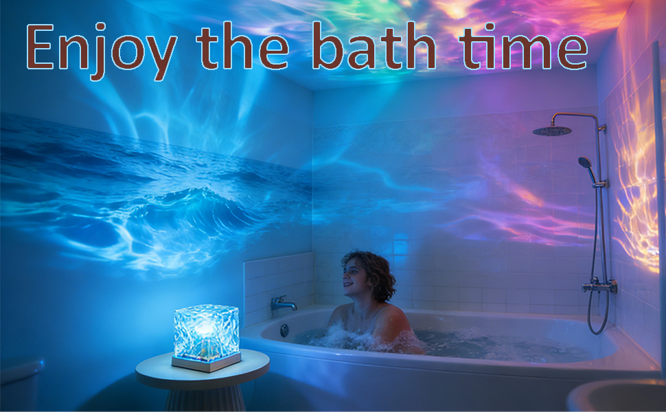 ocean wave projector light for shower