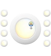 JULLISON 6 Inch LED Low Profile Disk Light with Dust to Dawn Sensor, 120VAC, 15W, 5CCT Color Chan...