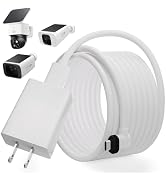 20FT Power Extension Cable for eufy SoloCam S220/SoloCam S340/eufyCam S300 (eufyCam 3C),Power Ada...