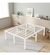 Novilla Full Size Bed Frame, 18 Inch Metal Platform Bed Frame Full Size with Storage Space Under ...