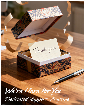 We're Here for You Dedicated Support, Anytime