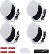 VEVOR Bluetooth Ceiling Speakers, 6.5", in Ceiling & in-Wall Speaker System with Amplifier, 2-Way...