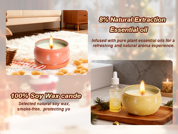 Christmas Candles for Home Scented