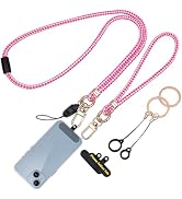 LUCKINEE Cell Phone Lanyard with Safety Breakaway Buckle, Phone Neck Strap and Wrist Lanyard Stra...