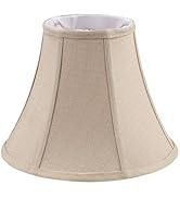 Aspen Creative 30160A Transitional Bell Shape Spider Construction Lamp Shade in Beige, 12" wide (...