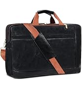 Stuery Faux Leather Messenger Bag for Men 17-17.3 Inch: Laptop Bag Briefcase Computer Handbags Sh...