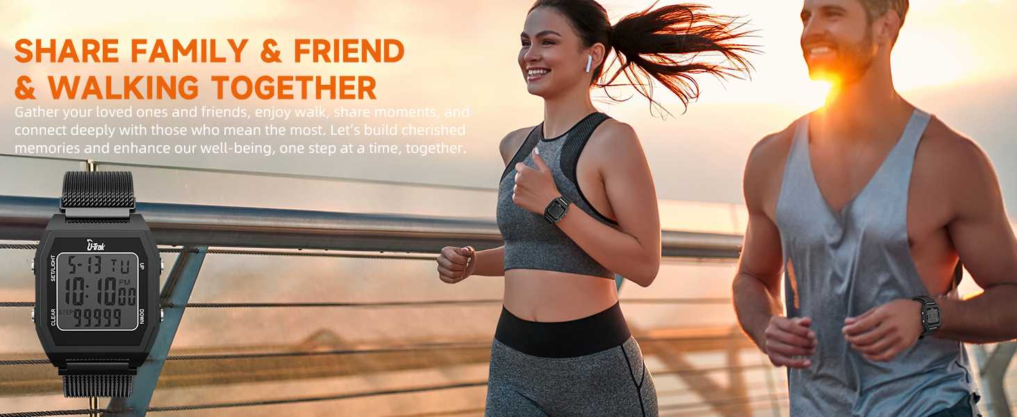 U-Trak 3D Pedometer Watches for Walking