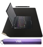 VYAAA Cork & Leather Desk Mat, 35.4"×19.6" Large Mouse Pad, Desktop Protector for Desk, Multifunc...