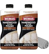 Weiman Wood Floor Polish and Restorer 32 Oz 3PC Bundle - High-Traffic Hardwood Floor, Natural Shi...