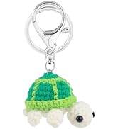 PLwelth Crochet Keychain for Women Men Cute Animals Keyring Charm Accessory for Backpack Handmade...