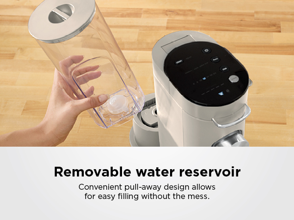Removable Reservoir Compact design