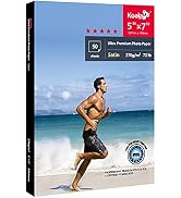 Koala Ultra Premium Photo Paper 5x7 In Satin Photo Printer Paper for Inkjet Printer Water-Resista...