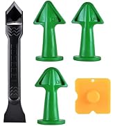 Caulking Tool Kit, Silicone Caulk Nozzle Applicator Finishing Set Grout Sealant Remover Finishing...