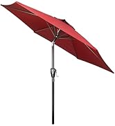 HealSmart 7.5ft Patio Umbrella with Push Button