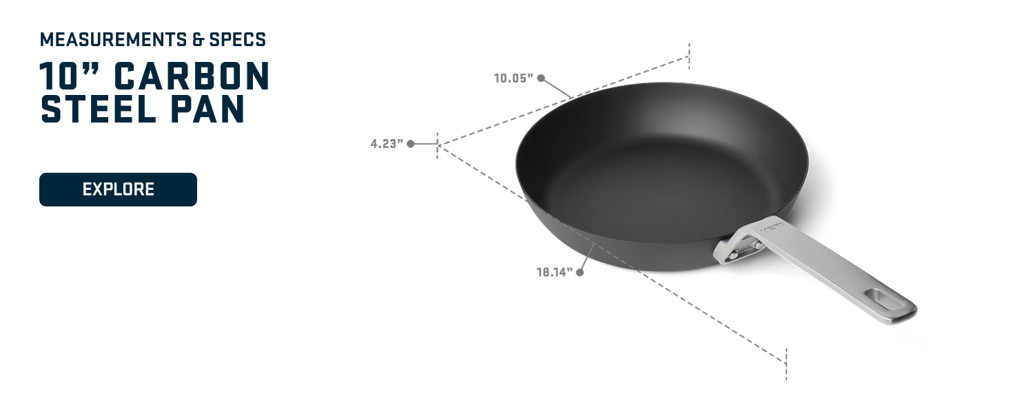 10 inch carbon steel pan 10" pan