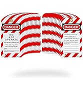 TRADESAFE Lockout Tagout Tags - 30 Danger Do Not Operate Tags with 30 Zip Ties, Premium 32 mil Vi...