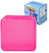 Squishy Ice Cube Fidget Toy, Sugar Ball Squishy Cube for Kids Adults, Soft Squishies Stress Relie...